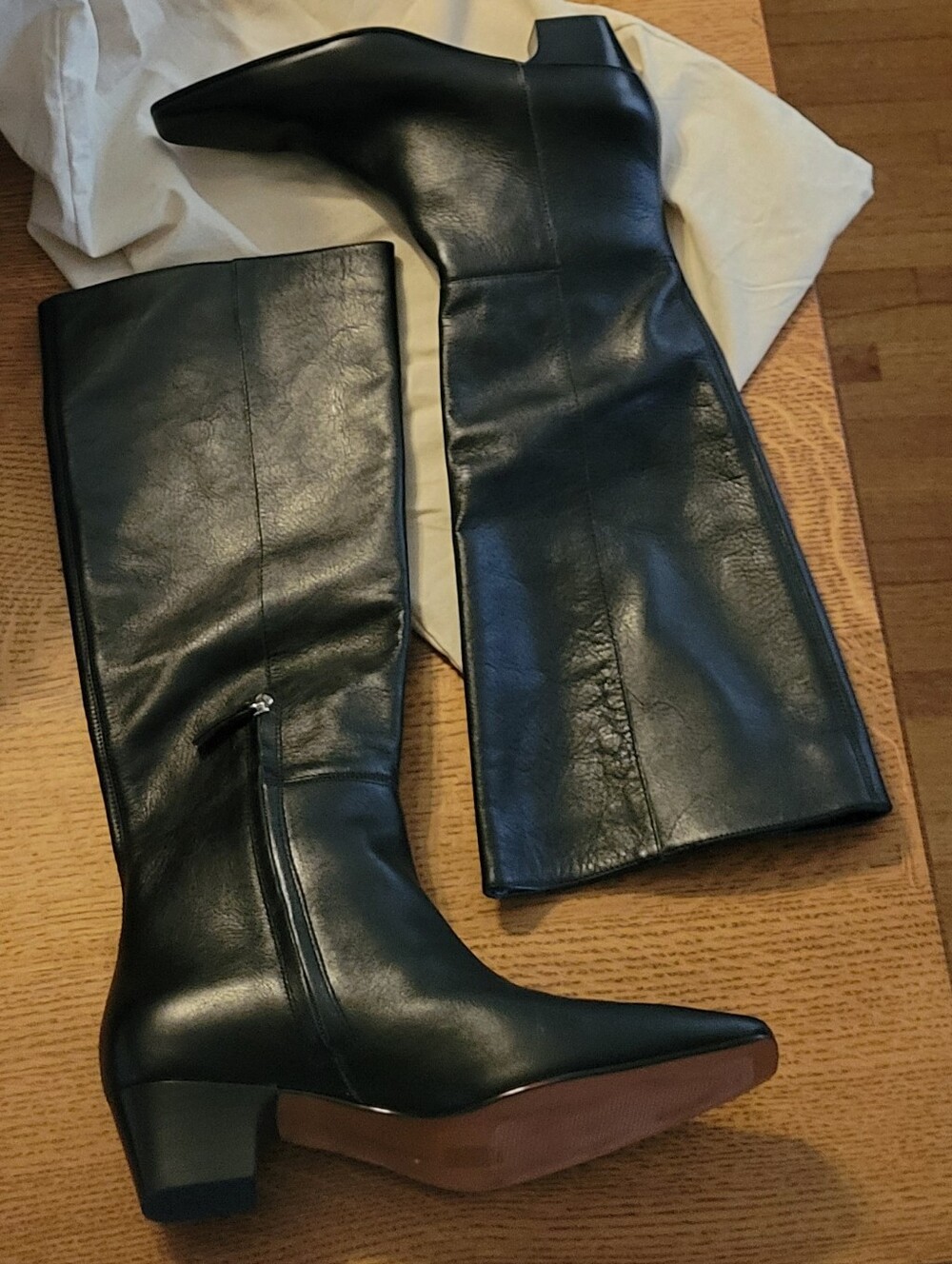 Madewell Lexie Tall Leather Boot - black - Picture 6 of 10